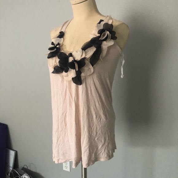 blanc noir Tops - Nude floral top